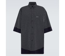 Balenciaga Gestreiftes Hemd aus Baumwolle