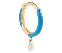 Einzelner Ohrring aus 18kt Gelbgold und Emaille