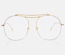Gucci Runde Aviator-Brille