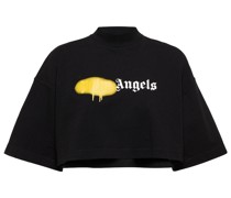 Palm Angels Cropped-Pullover aus Baumwolle