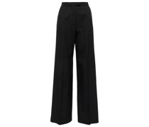 Alaia Hose aus Wolle mit weitem Bein