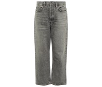 Agolde Mid-Rise Cropped Jeans 90s