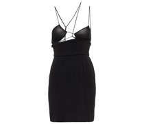 Nensi Dojaka Minikleid aus Seide und Mesh