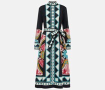 La DoubleJ Bedrucktes Midikleid Sundowner aus Baumwolle