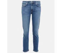 Mid-Rise Cropped Slim Jeans Ella