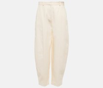 Mid-Rise-Hose aus Baumwolle
