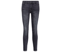 High-Rise Skinny Cropped Jeans Slim Illusion