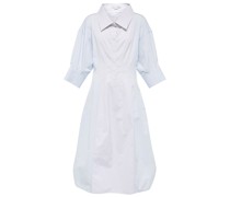 Stella McCartney Hemdblusenkleid Midi aus Baumwollpopeline