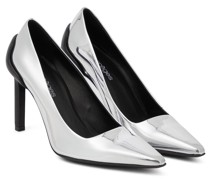 Courreges Pumps aus Metallic-Leder