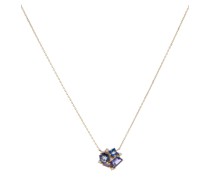 Suzanne Kalan Halskette Amalfi aus 14kt Gelbgold mit Diamanten und Topasen