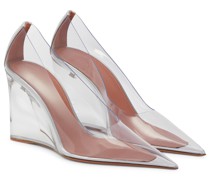 Amina Muaddi Wedges Ane Glass