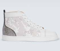 Christian Louboutin High-Top-Sneakers Louis Sp Strass