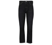 High-Rise Cropped Jeans Marlee