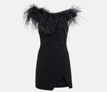 Giuseppe di Morabito Minikleid mit Federn