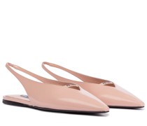 Prada Slingback-Ballerinas aus Leder