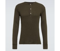 RRL Longsleeve Henley aus Baumwolle