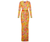 Louisa Ballou Bedrucktes Maxikleid High Tide aus Mesh