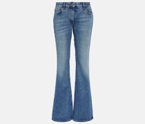 Low-Rise Flared Jeans