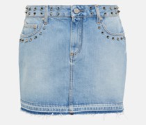Alessandra Rich Verzierter Jeansrock