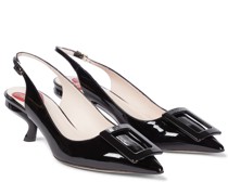 Roger Vivier Slingback-Pumps Virgule aus Leder