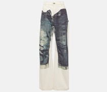 Tattoo Collection Wide-Leg Jeans