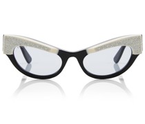 Verzierte Cat-Eye-Sonnenbrille