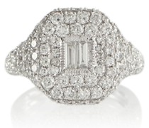 Pave Ring aus 18kt Weissgold mit Diamanten