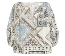 Bedruckte Bluse aus Baumwolle