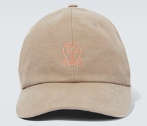 Brunello Cucinelli Bestickte Baseballcap aus Baumwolle