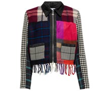 Marine Serre Jacke Clashing Tartans aus Wolle
