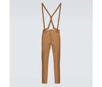 Visvim Latzhose aus Wolle und Leinen