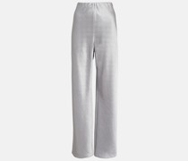 Weite Hose aus Satin