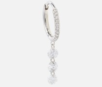 Persee Einzelner Ohrring aus 18kt Weissgold mit Diamanten