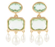 Oscar de la Renta Verzierte Ohrringe Victorian Glass