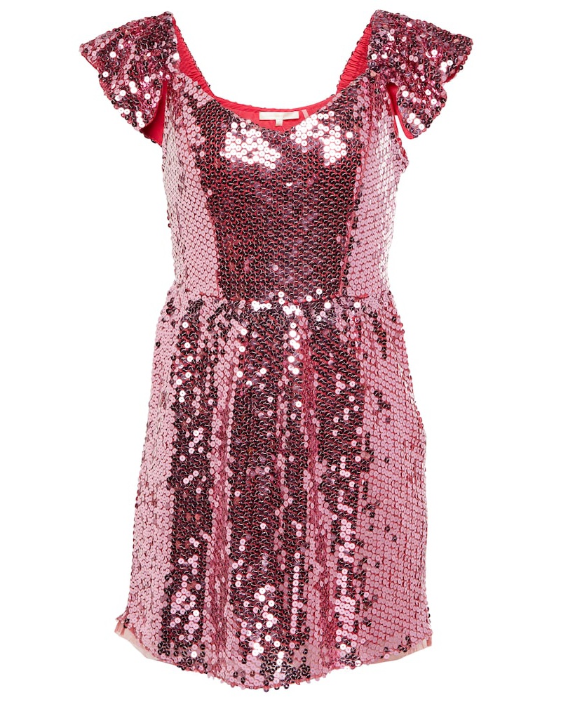 LoveShackFancy Damen LoveShackFancy Minikleid Alva mit Pailletten
