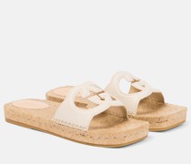 Gucci Espadrilles Interlocking G aus Leder