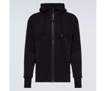 C.P. Company Kapuzenjacke Goggle aus Baumwoll-Fleece