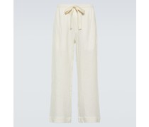 Commas Weite Hose aus Leinen