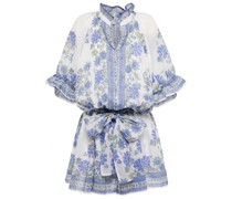 Bedrucktes Minikleid aus Baumwolle