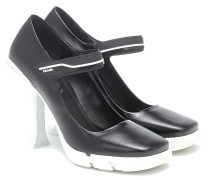 Prada Mary-Jane-Pumps 105 aus Leder