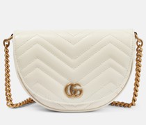 Schultertasche GG Marmont Small aus Leder