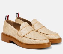 Loafers aus Raffiabast