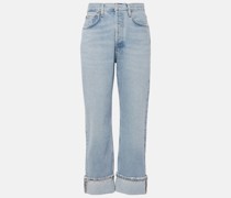 Mid-Rise Straight Jeans Fran