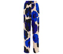Dries Van Noten Hose aus Jacquard mit floralem Print