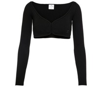 Courreges Cropped-Top aus Rippstrick