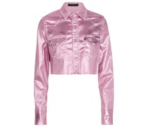 Dolce&Gabbana Beschichtete Cropped-Jacke