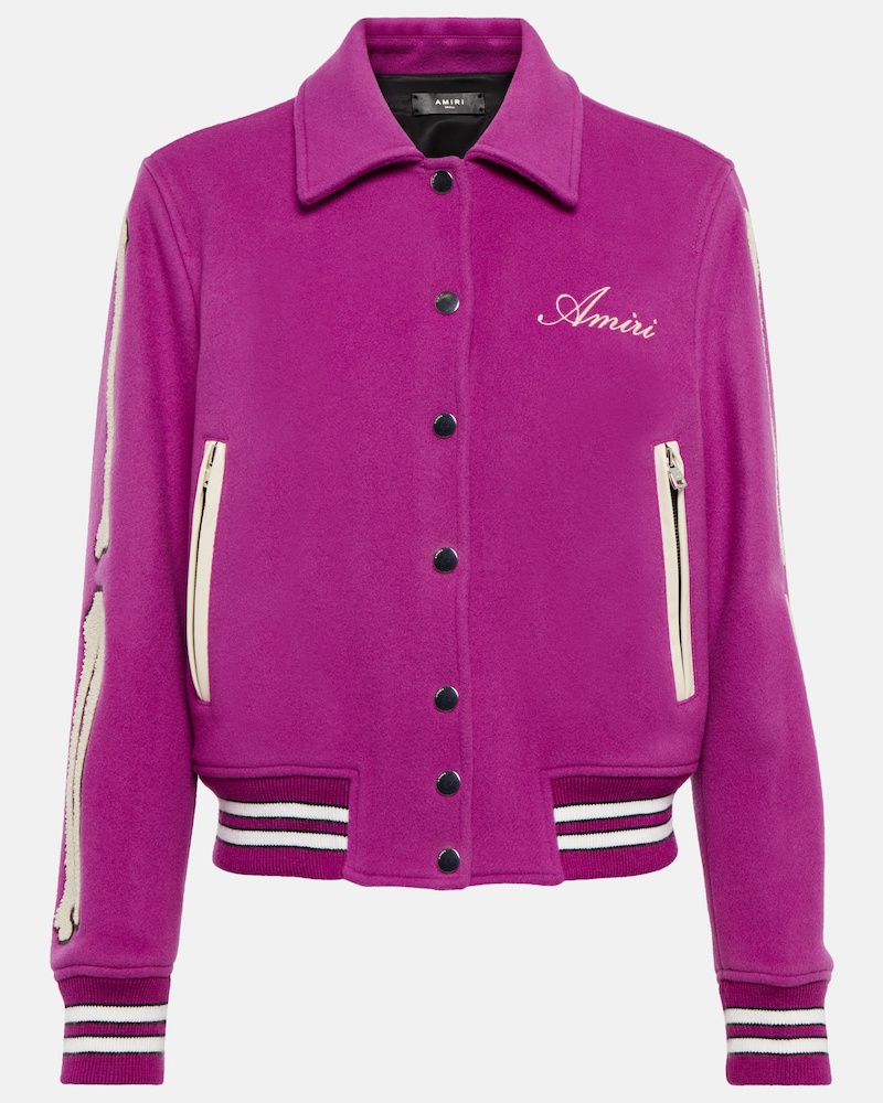 Amiri Damen Amiri Collegejacke Bones