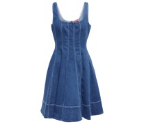Staud Minikleid Mini Wells aus Denim