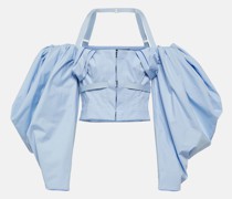 Jacquemus Top Le Haut Taffetas aus Popeline