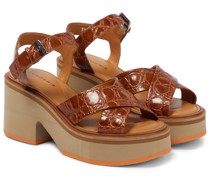 Clergerie Plateausandalen Charlic aus Leder